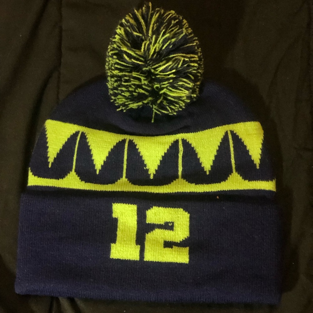 Seahawks green & blue 12 beanie / hat